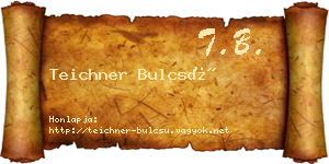 Teichner Bulcsú névjegykártya